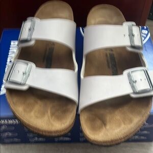 Birkenstock Arizona Grip Men’s US 11/EU 44 Leather Mineral Grey